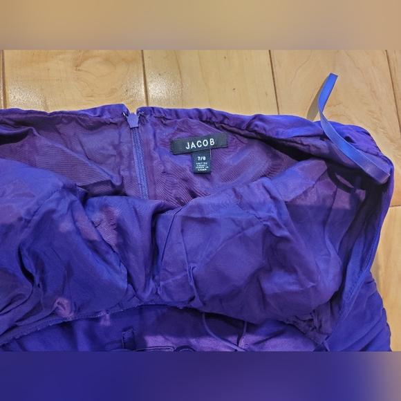 Jacob purple satin dress - Picture 2 of 6
